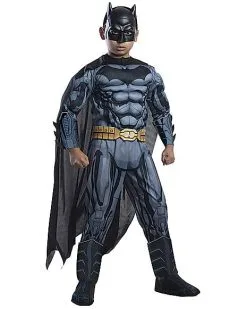 Spirit Halloween Kids Grey And Black 3D Batman Costume - DC Comics