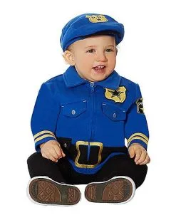 Spirit Halloween Baby One Piece Police Costume
