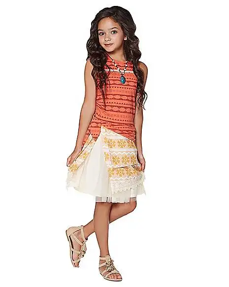 Spirit Halloween Kids Moana Dress Costume - Moana