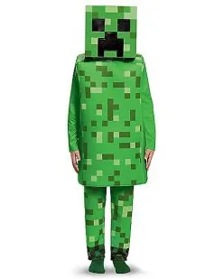 Spirit Halloween Kids Creeper Costume Deluxe - Minecraft