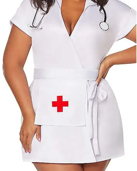 Spirit Halloween Adult Classic Nurse Plus Size Costume - Image 3