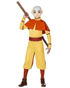 Spirit Halloween Kids Aang Costume - Avatar: The Last Airbender