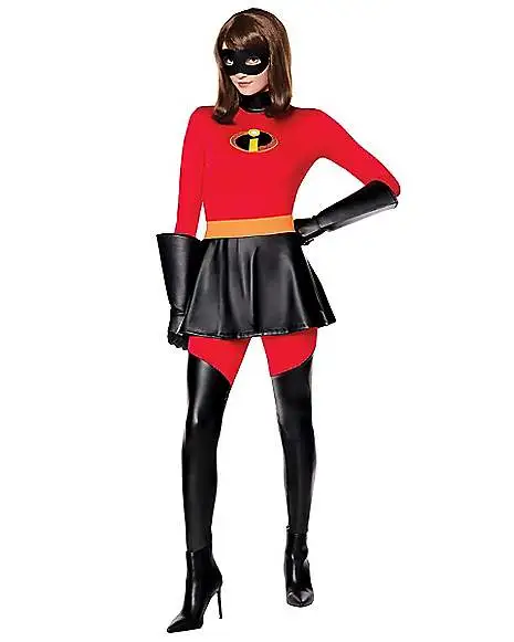 Spirit Halloween Adult Mrs. Incredible Catsuit Costume - The Incredibles