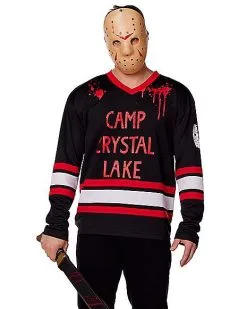 Spirit Halloween Camp Crystal Lake Hockey Jersey - Friday The 13th