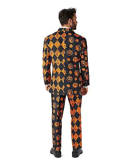 Spirit Halloween Adult Distressed Pumpkin Party Suit - Image 3