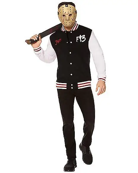 Spirit Halloween Adult Jason Voorhees Varsity Jacket - Friday The 13th - Image 2