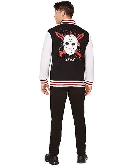 Spirit Halloween Adult Jason Voorhees Varsity Jacket - Friday The 13th - Image 3